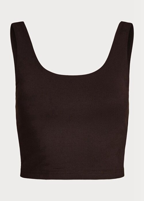 Brown Women’s Ralph Lauren Cropped Sueded Jersey Tanks Brown Women’s Ralph Lauren Cropped Sueded Jersey Tanks
