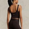Brown Women’s Ralph Lauren Cropped Sueded Jersey Tanks Brown Women’s Ralph Lauren Cropped Sueded Jersey Tanks