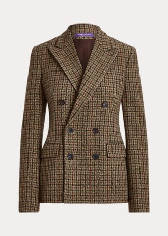 Brown Women’s Ralph Lauren Donaldson Checked Tweed Jackets