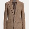 Brown Women’s Ralph Lauren Herringbone Linen-Blend Blazers
