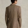 Brown Women’s Ralph Lauren Herringbone Linen-Blend Blazers