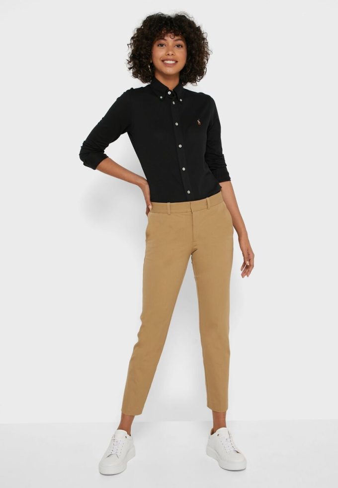 Brown Women’s Ralph Lauren High Waist Pants