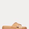 Brown Women’s Ralph Lauren Kelsie Nappa Leather & Suede Sandals Brown Women’s Ralph Lauren Kelsie Nappa Leather & Suede Sandals