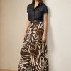 Brown Women’s Ralph Lauren Liliosa Zebra-Print Linen Voile Skirts Brown Women’s Ralph Lauren Liliosa Zebra-Print Linen Voile Skirts