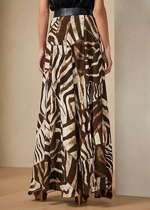 Brown Women’s Ralph Lauren Liliosa Zebra-Print Linen Voile Skirts Brown Women’s Ralph Lauren Liliosa Zebra-Print Linen Voile Skirts
