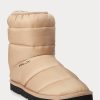 Brown Women’s Ralph Lauren Logo Quiltedie Boots