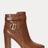 Brown Women’s Ralph Lauren Madelyn Burnished Leatherie Boots Brown Women’s Ralph Lauren Madelyn Burnished Leatherie Boots