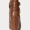 Brown Women’s Ralph Lauren Madelyn Burnished Leatherie Boots Brown Women’s Ralph Lauren Madelyn Burnished Leatherie Boots