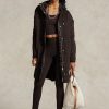 Brown Women’s Ralph Lauren Oversize Quilted Hooded  Coats