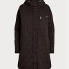 Brown Women’s Ralph Lauren Oversize Quilted Hooded  Coats