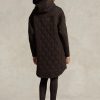 Brown Women’s Ralph Lauren Oversize Quilted Hooded  Coats