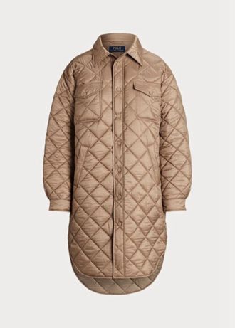 Brown Women’s Ralph Lauren Oversize Water-repellent Quilted  Coats