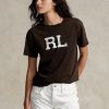 Brown Women’s Ralph Lauren Rl Logo Jersey T Shirts Brown Women’s Ralph Lauren Rl Logo Jersey T Shirts