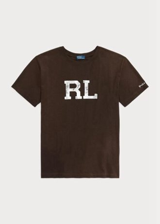 Brown Women’s Ralph Lauren Rl Logo Jersey  T Shirts