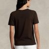 Brown Women’s Ralph Lauren Rl Logo Jersey T Shirts Brown Women’s Ralph Lauren Rl Logo Jersey T Shirts