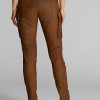 Brown Women’s Ralph Lauren Skinny Leather Cargo Pants