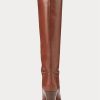 Brown Women’s Ralph Lauren Tall Calfskin Boots