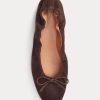 Brown Women’s Ralph Lauren The Suede Pony Ballet Flat Shoes Brown Women’s Ralph Lauren The Suede Pony Ballet Flat Shoes