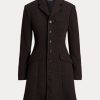 Brown Women’s Ralph Lauren Tweed Fit-and-Flare Coats