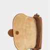 Brown Women’s Ralph Lauren Woven Calfskin Welington Crossbody Bags