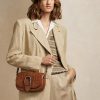 Brown Women’s Ralph Lauren Woven Calfskin Welington Crossbody Bags