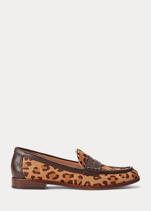 Brown Women’s Ralph Lauren Wynnie Leopard-Print Haircalf Loafers Brown Women’s Ralph Lauren Wynnie Leopard-Print Haircalf Loafers