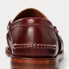 Burgundy Cream Men’s Ralph Lauren The Morehouse Collection Penny Loafers