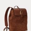 Chocolate Men’s Ralph Lauren Welington Calf-Suede Backpacks