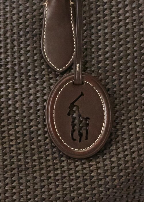 Chocolate Women’s Ralph Lauren Leather-Trim Straw Large Bellport Tote Bags Chocolate Women’s Ralph Lauren Leather-Trim Straw Large Bellport Tote Bags