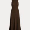 Chocolate Women’s Ralph Lauren Stretch Waffle-Knit Sleeveless Dress Chocolate Women’s Ralph Lauren Stretch Waffle-Knit Sleeveless Dress