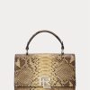 Copper Women’s Ralph Lauren The Python RL Top Handle Handbag