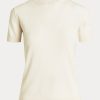 Cream Women’s Ralph Lauren Cashmere Jersey Short-Sleeve Sweaters