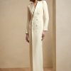 Cream Women’s Ralph Lauren Kristian Silk Tuxedo Dress Cream Women’s Ralph Lauren Kristian Silk Tuxedo Dress