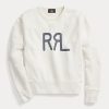 Cream Women’s Ralph Lauren Logo French Terry Crewneck Sweatshirts Cream Women’s Ralph Lauren Logo French Terry Crewneck Sweatshirts