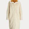 Cream Women’s Ralph Lauren Oversize Reversible Shearling Coats Cream Women’s Ralph Lauren Oversize Reversible Shearling Coats