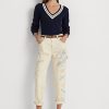 Cream Women’s Ralph Lauren Paint-Splatter Denim Carpenter Jeans