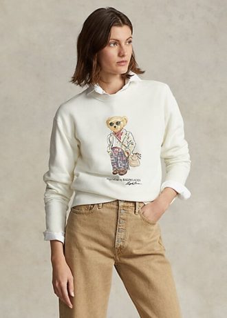 cream women s ralph lauren polo bear fleece crewneck sweatshirts 1 330x461 - Cream Women's Ralph Lauren Polo Bear Fleece Crewneck Sweatshirts
