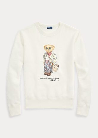 cream women s ralph lauren polo bear fleece crewneck sweatshirts 2 330x462 - Cream Women's Ralph Lauren Polo Bear Fleece Crewneck Sweatshirts