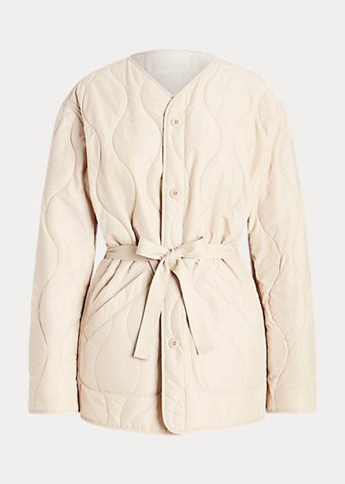 Cream Women’s Ralph Lauren Reversible Quilted Ripstop Jackets Cream Women’s Ralph Lauren Reversible Quilted Ripstop Jackets