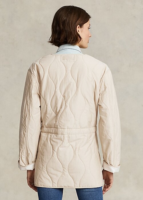Cream Women’s Ralph Lauren Reversible Quilted Ripstop Jackets Cream Women’s Ralph Lauren Reversible Quilted Ripstop Jackets