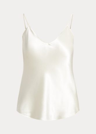 Cream Women’s Ralph Lauren Silk Camisole Tops