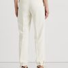 Cream Women’s Ralph Lauren Stretch Cady Tapered Pants