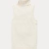 Cream Women’s Ralph Lauren Wool Sleeveless Turtleneck Sweaters Cream Women’s Ralph Lauren Wool Sleeveless Turtleneck Sweaters