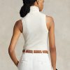 Cream Women’s Ralph Lauren Wool Sleeveless Turtleneck Sweaters Cream Women’s Ralph Lauren Wool Sleeveless Turtleneck Sweaters