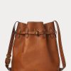 Cuoio Women’s Ralph Lauren Leather Large Bellport Bucket Bags Cuoio Women’s Ralph Lauren Leather Large Bellport Bucket Bags