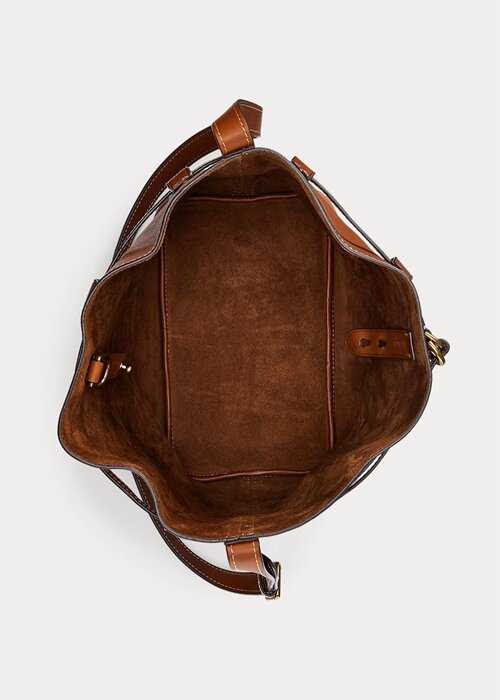 Cuoio Women’s Ralph Lauren Leather Large Bellport Bucket Bags Cuoio Women’s Ralph Lauren Leather Large Bellport Bucket Bags