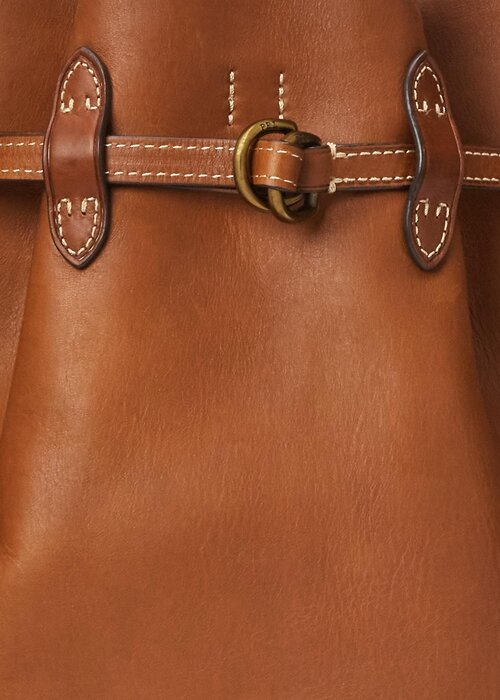 Cuoio Women’s Ralph Lauren Leather Large Bellport Bucket Bags Cuoio Women’s Ralph Lauren Leather Large Bellport Bucket Bags