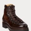 Dark Brown Men’s Ralph Lauren Darrow Calfskin Boots