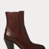 Dark Brown Women’s Ralph Lauren Lowrey Leather Cowboy Boots