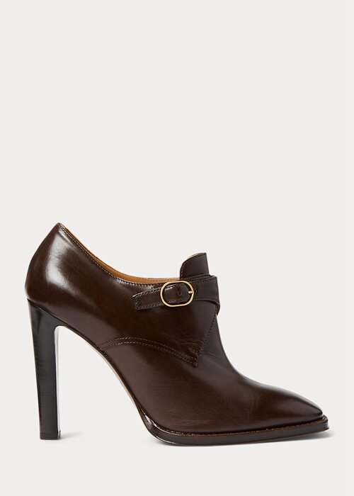 Dark Brown Women’s Ralph Lauren Lydell Burnished Calfskin Boots Dark Brown Women’s Ralph Lauren Lydell Burnished Calfskin Boots